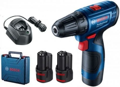 דיל מקומי: רק 395 ש״ח לסט מושלם של מברגה\מקדחה Bosch GSR 120 LI 12V + זוג סוללות 12V 2X2Ah ומטען המגיעים כולם במזוודה קשיחה מפוארת!!
