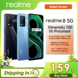 רק 157$\565 ש"ח לסמרטפון הנהדר Realme 8 5G בגרסה הגלובלית!! בארץ המחיר שלו 800 ש"ח!!