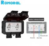 רק 12$/38 ש״ח לשקע חיצוני כפול עמיד למים לתלייה על קיר – אידיאלי לגינה, מרפסת, מוסך או ליד בריכה!!