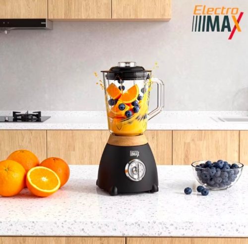 רק 36.7$/117 ש״ח לבלנדר העוצמתי מבית Electro Max בנפח 1.5 ליטר ו־500W עם קערת זכוכית עבה ו־6 להבים חדים!!