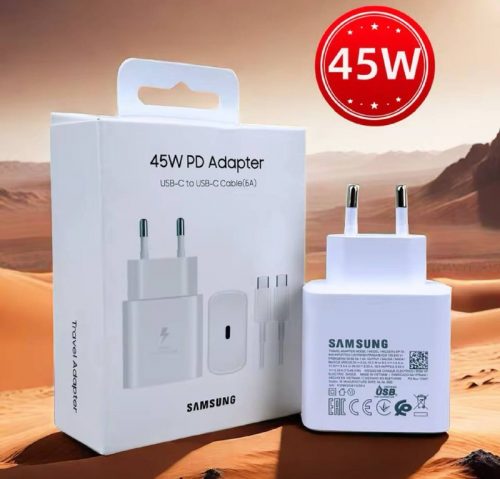 לחטוף!! רק 6.6$/21 ש״ח למטען מהיר Samsung 45W + כבל איכותי תואם!!