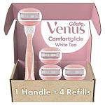 רק 11.8$\40 ש"ח (משלוח חינם בהגעה לסכום כולל של 49$ ומעלה) למארז של סכיני גילוח לנשים של Gillette מסדרת Venus Comfortglide!!