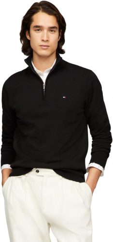 החל מ 199 ש"ח מחיר סופי כולל הכל עד דלת הבית לסוודר הרבע־רוכסן המהמם לגברים מבית Tommy Hilfiger!!
