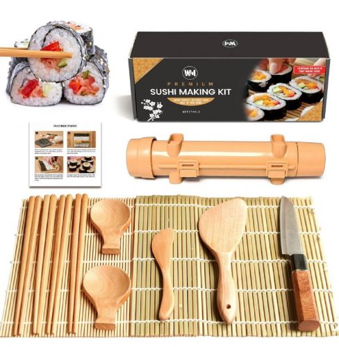 רק 16.9$/55 ש״ח (משלוח חינם בהגעה לסכום כולל של 49$ ומעלה) לערכת הכנת הסושי הביתית מבית Wimitools – חוויה יפנית אמיתית אצלך במטבח!!
