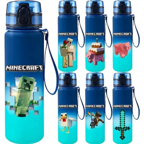 רק 3.8$/12 ש״ח לבקבוק המים בסגנון מיינקראפט (650 מ״ל) בעיצוב פיקסלים עם דמות סטיב – אטום לנזילות ומושלם לבית הספר ולטיולים!!