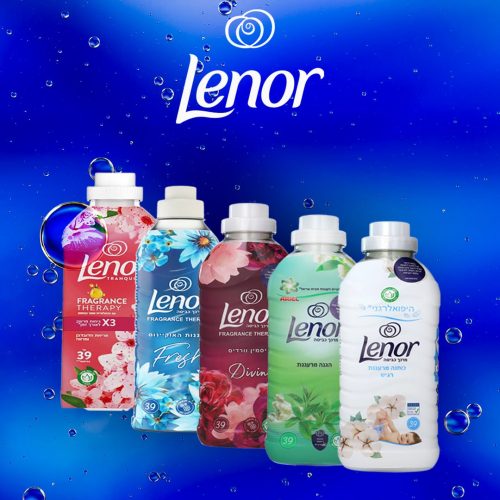 דיל מקומי: מנקים את מדפי החג ואתם מרוויחים! מרכך כביסה מבושם ומרוכז Lenor בנפח 819 מ"ל רק בעשרה שקלים!