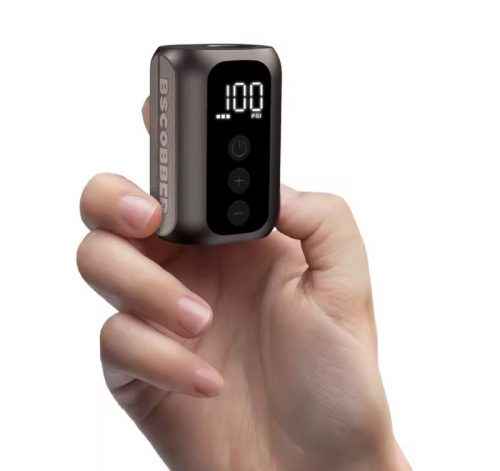 רק 19.1$/62 ש״ח למשאבת אוויר ניידת BSCOBBER A5mini עם סוללה נטענת, מסך דיגיטלי ולחץ של עד 100PSI – פתרון מושלם לכל פנצ׳ר!!