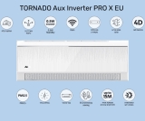 דיל מקומי: אין מחירים כאלה! מזגן עילי Aux Inverter PRO X EU 12 9,950BTU מבית Tornado עכשיו רק ב-₪979 עד הבית במקום ₪1,069!!