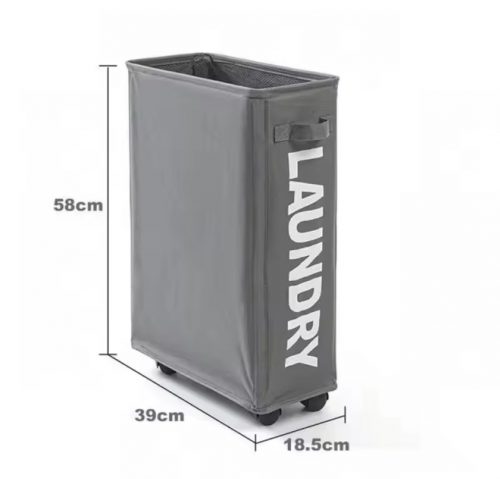רק 14.1$/46 ש״ח לסל הכביסה המתקפל והנייד מבית Household עם גלגלי נשיאה ובד אוקספורד עמיד ואיכותי!!