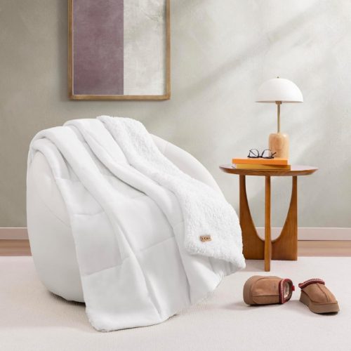 רק 72$/236 ש"ח מחיר סופי כולל הכל עד דלת הבית לשמיכת הפליז ההפיכה מבית UGG – נעימה, חמה ואלגנטית לעיצוב מושלם של חדר השינה או הסלון!!