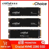 החל מ 26$/93 ש״ח לכונן הקשיח הנהדר Crucial P3 PLUS במגוון נפחים לבחירה!!