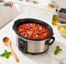 רק 41.9$/129 ש״ח לסיר בישול איטי Electro Max בנפח ‎3.5 ליטר עם סיר קרמי איכותי, מכסה זכוכית ושמירה על חום לאורך שעות לבישול מושלם ללא מאמץ!!