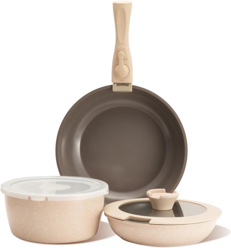 רק 29.9$\104 ש"ח (משלוח חינם בהגעה לסכום כולל של 49$ ומעלה) לסט סירים ומחבתות 6 חלקים עם ידית מתפרקת ZHANG XIAO QUAN!!