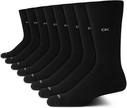 רק 19.9$/63 ש״ח (משלוח חינם בהגעה לסכום כולל של 49$ ומעלה) לסט של 8 זוגות גרבי גברים Calvin Klein בגזרה גבוהה, עם ריפוד נעים, סיבוב אוויר מעולה והתאמה מושלמת למראה יומיומי או רשמי!!