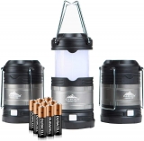 רק 29.9$\108 ש"ח (משלוח חינם בהגעה לסכום כולל של 49$ ומעלה) לשלישיית פנסי לד מתקפלים ועמידים למים מבית Cascade Mountain Tech!!