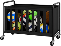 רק 49.3$/152 ש״ח מחיר סופי כולל הכל עד דלת הבית לעגלת אחסון לכדורים StorageWorks 360L עם גלגלים שקטים מבנה ברזל חזק ופתרון מושלם לסידור הגראז׳!!