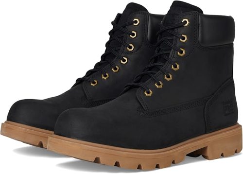 רק 135.9$/434 ש״ח מחיר סופי כולל הכל עד דלת הבית לנעלי עבודה מקצועיות Timberland PRO Sawhorse בגובה 6 אינץ’ עם חרט Composite בטיחותי, עמידות לשמן וחום, ועיצוב מותאם לשטח קשוח!!