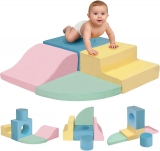 רק 61.9$/201 ש״ח מחיר סופי כולל הכל עד דלת הבית לסט טיפוס רך לפעוטות מבית MIND&ACTION – חמישה חלקים צבעוניים, מוקצפים, מודולריים וניתנים לשטיפה – להמון כיף בטוח בבית!!