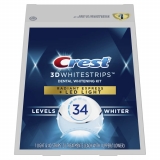 רק 69.9$\256 ש"ח מחיר סופי כולל הכל עד דלת הבית לערכת ההלבנה Crest 3D Whitestrips Radiant Express + מאיץ LED – הכי חזקה ומקצועית מבית Crest!! 
