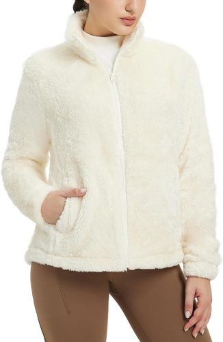 רק 19.9$/63 ש״ח (משלוח חינם בהגעה לסכום כולל של 49$ ומעלה) לג'קט פליז נשי של BALEAF עם בד רך במיוחד, 4 כיסים, צווארון גבוה וגזרה מחמיאה שמתאימה לכל לוק חורפי!!