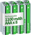 רק 7.5$\28 ש"ח (משלוח חינם בהגעה לסכום כולל של 49$ ומעלה) ל 8 סוללות AAA נטענות 1100mAh באיכות גבוהה!!