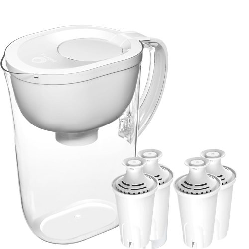 רק 54.9$\205 ש"ח מחיר סופי כולל הכל עד דלת הבית לקנקן Brita גדול המתאים ל-10 כוסות עם 4 פילטרים!!