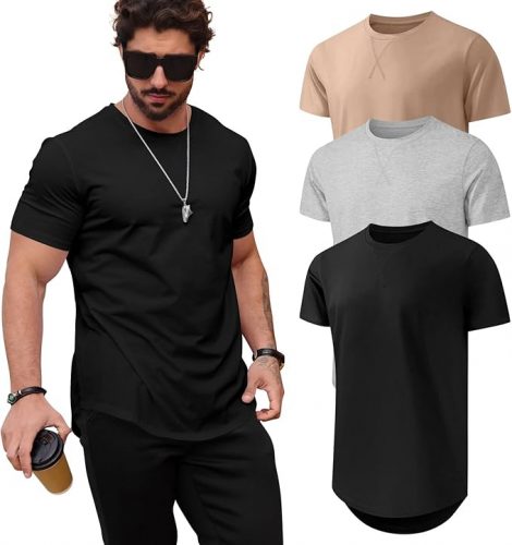 רק 85 ש"ח (משלוח חינם בהגעה לסכום כולל של 49$ ומעלה) לשלישית חולצות טישרט שרוול קצר מבית Mancozy!!