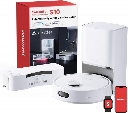 רק 542£\2655 ש״ח מחיר סופי כולל הכל עד דלת הבית לשואב רובוטי שוטף הכי אוטומטי שיש – SwitchBot S10 – כולל חיבור לצנרת! בארץ המחיר 4200 ש״ח!!