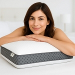 רק 100 ש"ח (משלוח חינם בהגעה לסכום כולל של 49$ ומעלה) לכרית להקלה על כאבי צוואר וכתפיים, מתאימה לשינה על הגב/על הצד!!