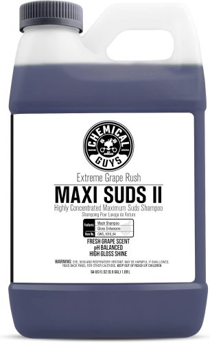 רק 19.9$\68 ש"ח (משלוח חינם בהגעה לסכום כולל של 49$ ומעלה) לסבון לשטיפת רכב בתותח קצף או ידנית בדלי מים Chemical Guys בניחוח ענבים ענק 1.8 ליטר!!