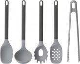 רק 44.9$/146 ש״ח מחיר סופי כולל הכל עד דלת הבית לסט של 5 כלי בישול מסיליקון איכותי מבית BergHOFF עם ידיות רכות ונוחות, בטוחים לשימוש בכלים מצופי נון-סטיק!!