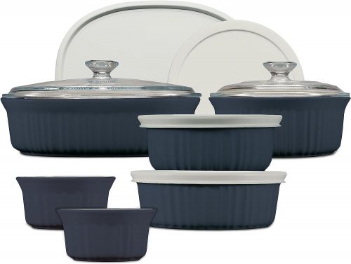 רק 64$\245 ש״ח לסט אפיה והגשה 12 חלקים CorningWare צבע כחול!!