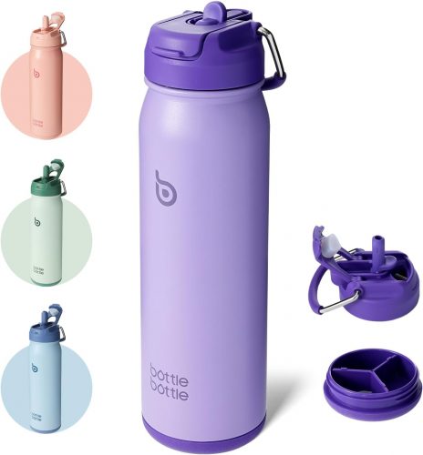 רק 41 ש"ח (משלוח חינם בהגעה לסכום כולל של 49$ ומעלה) לבקבוק מים מבודד נהדר מבית BOTTLE BOTTLE בנפח 710 מ"ל!!