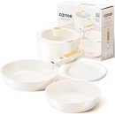 רק 39.9$/127 ש״ח (משלוח חינם בהגעה לסכום כולל של 49$ ומעלה) לסט 6 חלקים של סירים ומחבתות CAROTE – נון־סטיק, חכם, קומפקטי, ועמיד לתנור ולמקרר!!