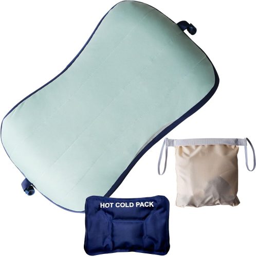 מחיר מתנה!! רק 6.4$\23 ש"ח (משלוח חינם בהגעה לסכום כולל של 49$ ומעלה) לכרית מתנפחת לקמפינג\נסיעות בגודל 60X38 ס"מ!!