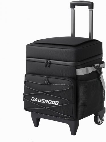 רק 45$\166 ש"ח מחיר סופי כולל הכל עד דלת הבית לצידנית על גלגלים DAUSROOB עם מוט טלסקופי!!