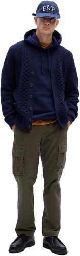 רק 22.5$/74 ש״ח (משלוח חינם בהגעה לסכום כולל של 49$ ומעלה) למכנסי קארגו לגברים של GAP בגזרה רפויה ונוחה מבד כותנה עמיד ונושם!!