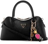 רק 70.8$/219 ש״ח מחיר סופי כולל הכל עד דלת הבית לתיק היוקרתי GUESS Davina Satchel בצבע שחור עם עיצוב אלגנטי ודיטיילים מוזהבים!!