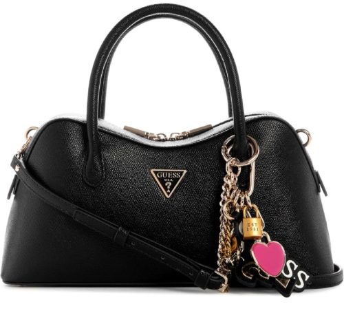 רק 70.8$/219 ש״ח מחיר סופי כולל הכל עד דלת הבית לתיק היוקרתי GUESS Davina Satchel בצבע שחור עם עיצוב אלגנטי ודיטיילים מוזהבים!!