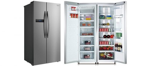 דיל מקומי: רק 2915 ש״ח למקרר דלת ליד דלת 520 ליטר מבית Midea דגם: HC-689WEN-S!!