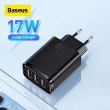 רק 5.5$\19 ש"ח למטען 3 פורטים הנהדר מבית באסאוס Baseus 17W!! 