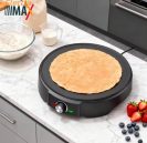 רק 31.9$/100 ש״ח מכונת הקרפים האידאלית של Electro Max – קוטר 34.7 ס״מ, ציפוי נון סטיק, חימום אחיד וכלי עזר מקצועיים כלולים!!