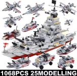 רק 6.7$/22 ש"ח לספינת המלחמה להרכבה מאבני משחק – סט מרהיב של 1068 חלקים שיספק שעות של יצירה והנאה!!