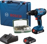 דיל מקומי: סט מברגה/מקדחה רוטטת נטענת Bosch GSB 183-LI 18V + מטען + 2 סוללות 2.0Ah + מזוודה רק ב-₪629 + סט 32 חלקים ביטים עם מוביל Bosch X-Line במתנה!!