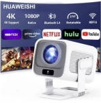 רק 47.9$/154 ש״ח למקרן החכם HUAWEISHI עם אנדרואיד, נייטיב FHD, פוקוס אוטומטי ובהירות 600ANSI עוצמתית!!