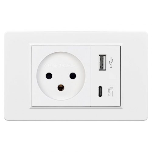 לחטוף!! רק 6$/20 ש״ח לשקע חשמל ישראלי מבית VISWE עם חיבור USB רגיל ו Type-C מובנה!!