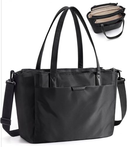 רק 22.1$/70 ש״ח (משלוח חינם בהגעה לסכום כולל של 49$ ומעלה) לתיק עבודה לנשים BAGSMART בעיצוב אלגנטי עם ארגון פנימי חכם, עמיד למים, קל ונוח לנשיאה!!