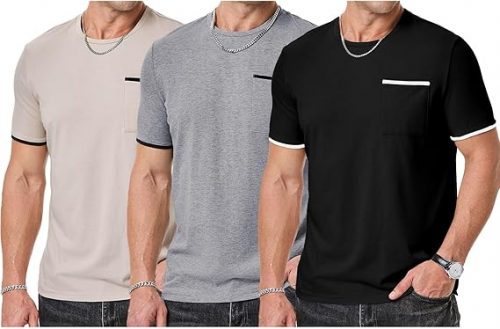 רק 54 ש"ח (משלוח חינם בהגעה לסכום כולל של 49$ ומעלה) לשלישיית חולצות טישרט Quick Dry מבית JMIERR במבחר מידות וצבעים!!