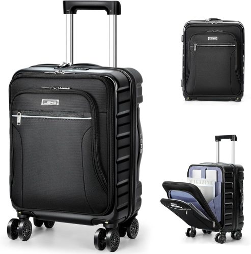 רק 65.9$/216 ש״ח מחיר סופי כולל הכל עד דלת הבית למזוודת ה־Carry On ההיברידית החדשה מבית Lekebobor – קשיחה מבחוץ, גמישה מבפנים ונוחה במיוחד לטיולים!!