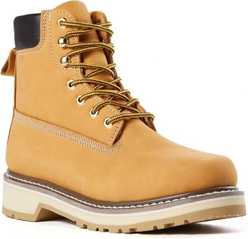 רק 54.9$/180 ש״ח מחיר סופי כולל הכל עד דלת הבית למגפי העבודה הגבריים SureTrack 6″ מדגם ‎84101‎ – עשויים עור נובוק איכותי, רפידה נושמת וסוליה מונעת החלקה!!